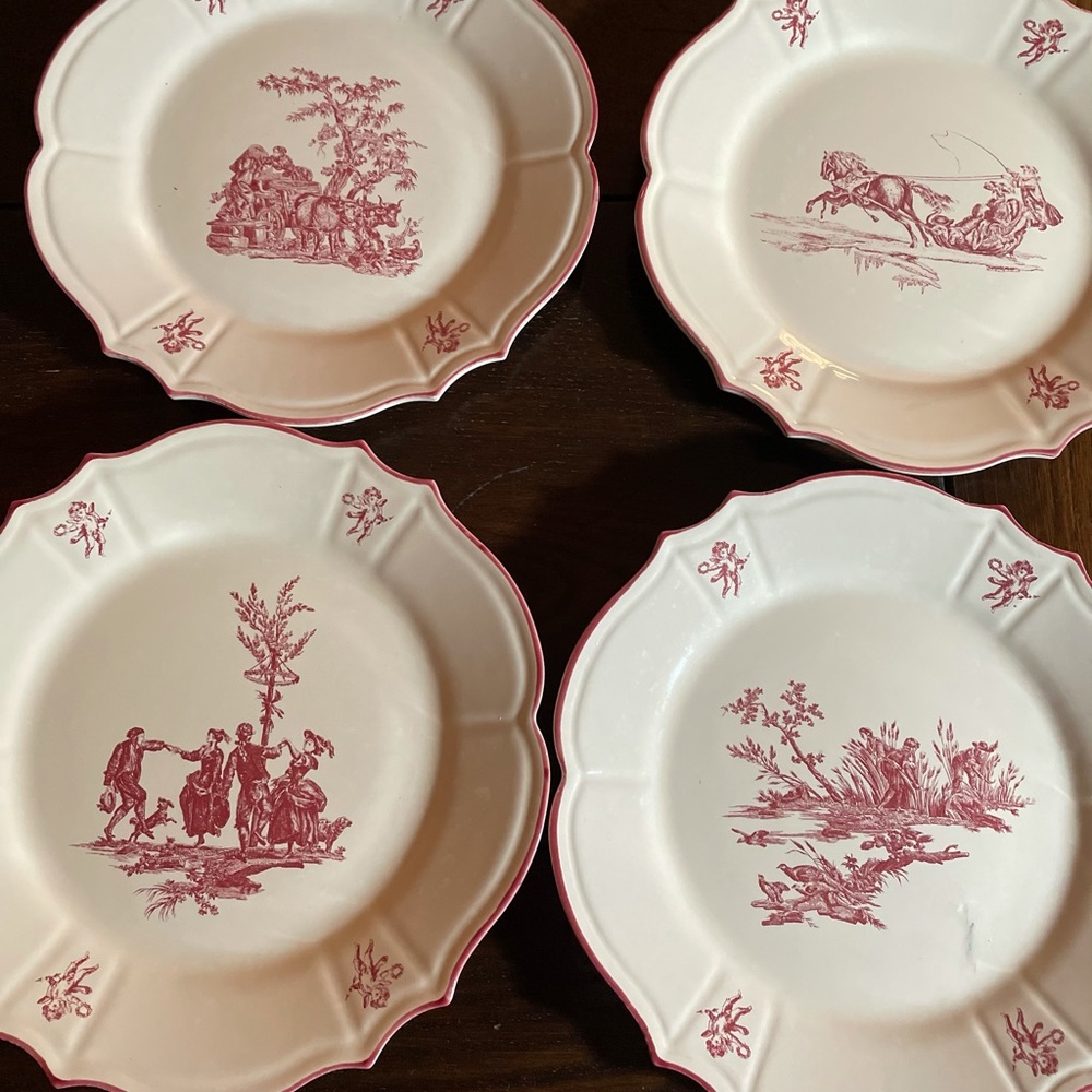 Niderviller salad plates from France